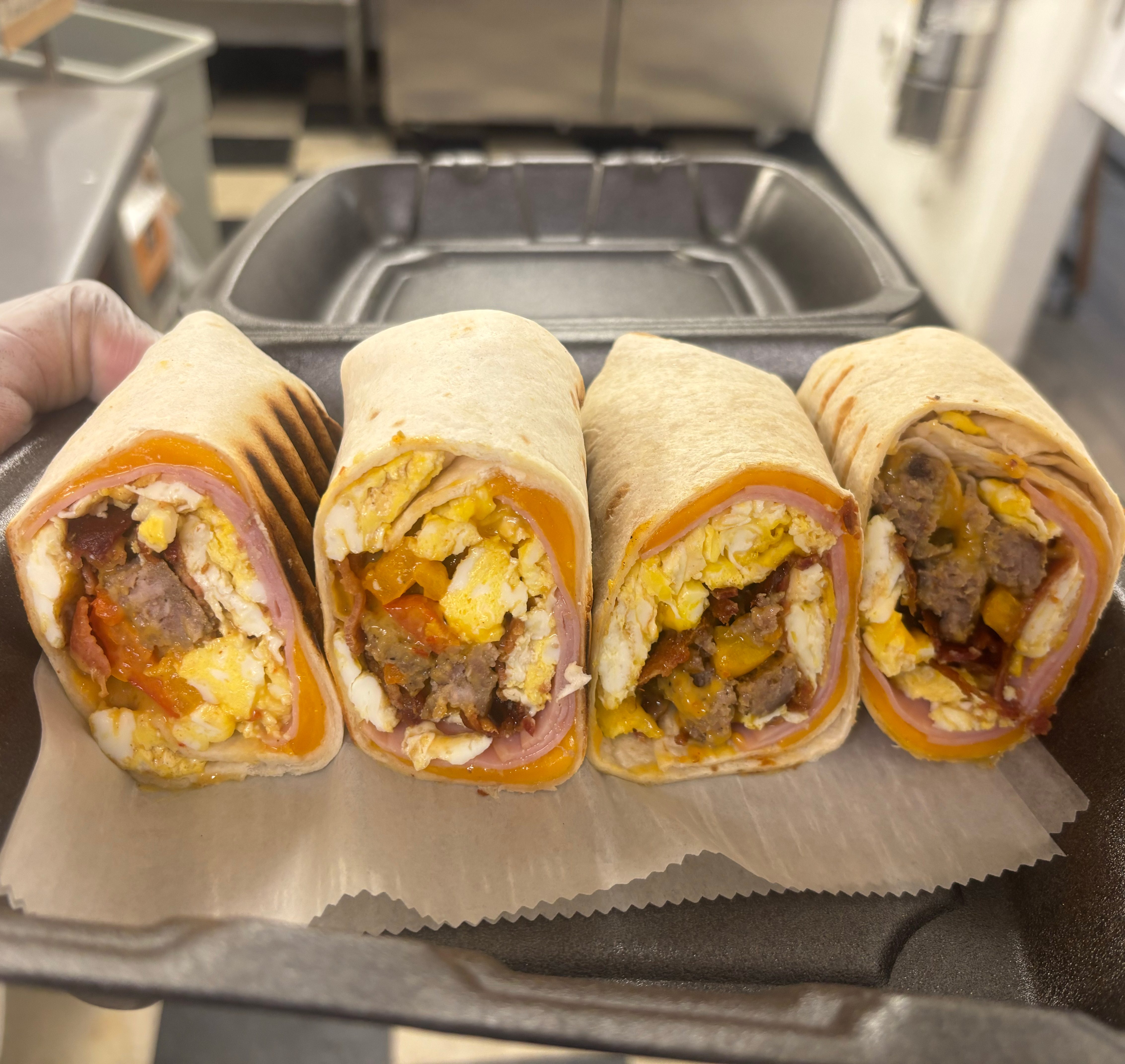 Build Your Own Breakfast Wrap.