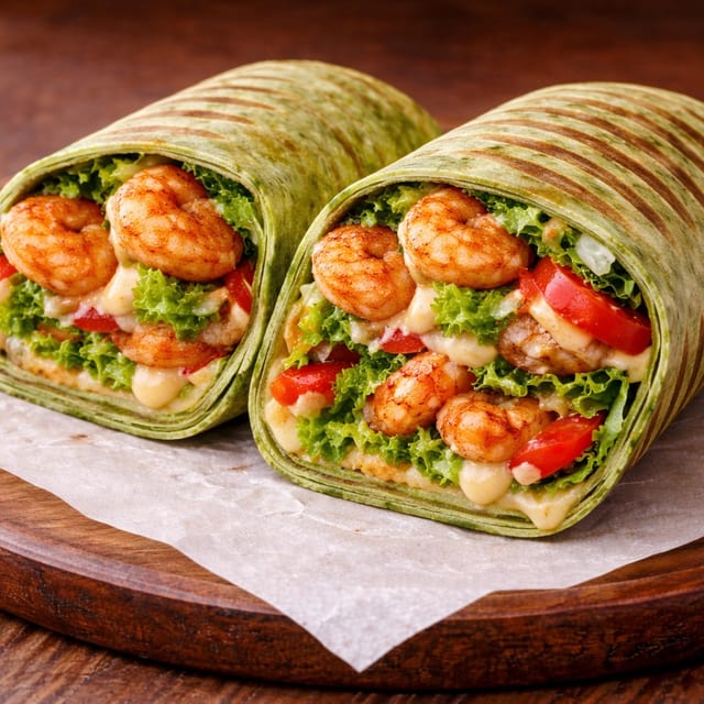 Coastal Shrimp Wrap.