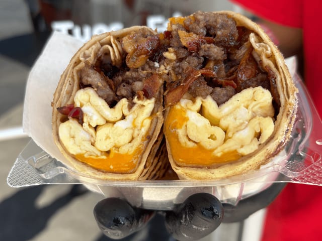 Cinnamon Toast Breakfast Wrap.